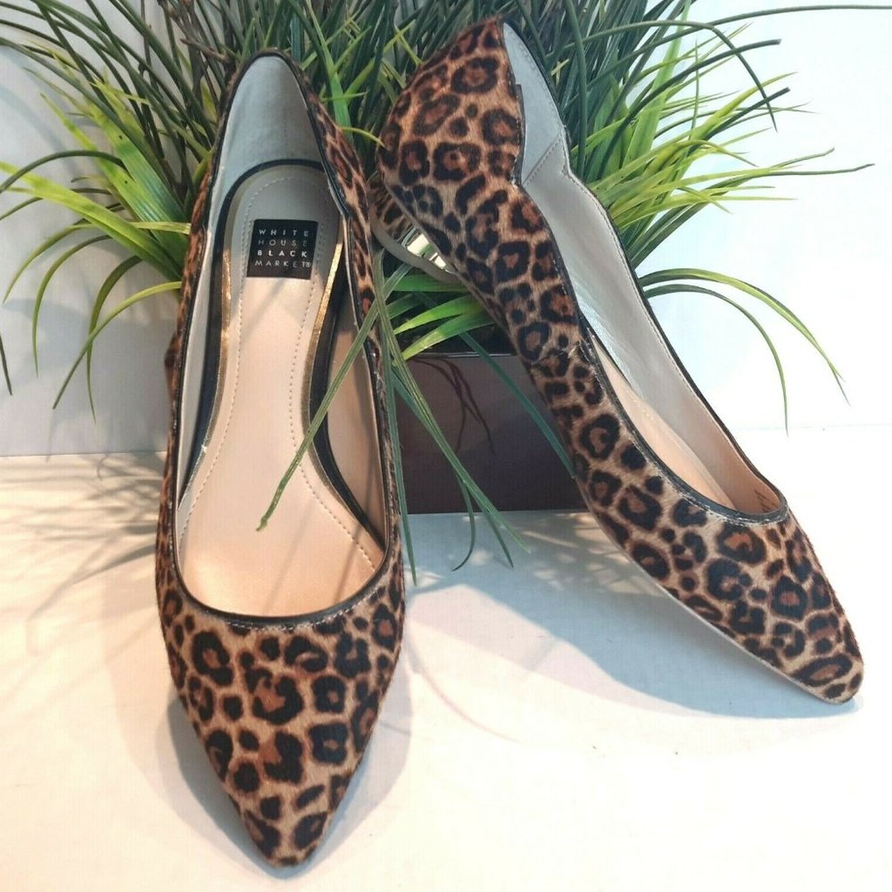 White House Black Market Bellamy Leopard Shoes Size 7